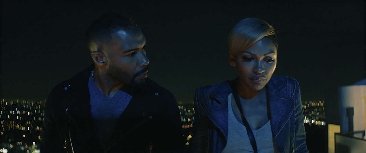 In the drama “A Boy, A Girl, A Dream,” Cass (Omari Hardwick) and Frida (Meagan Good) meet on the night of Donald Trump’s election.