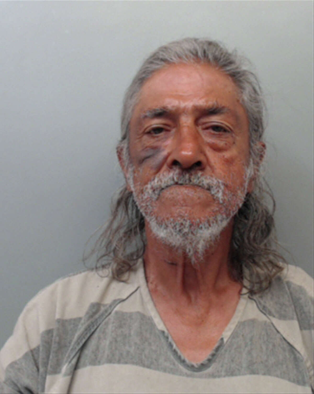 Aranda was previously arrested in September after allegedly striking a teenager with a cane outside of a local convenience store, police said. 