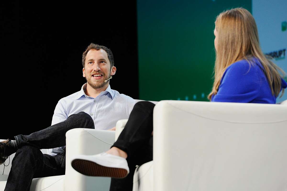 SAN FRANCISCO, CA - SEPTEMBER 05: JUUL Founder & CPO James Monsees (L) and moderator Jordan Crook speak onstage during Day 1 of TechCrunch Disrupt SF 2018 at Moscone Center on September 5, 2018 in San Francisco, California. (Photo by Steve Jennings/Getty Images for TechCrunch)