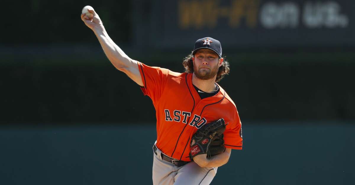 PHOTOS: Astros 5, Tigers 4 Houston Astros pitcher Gerrit Cole throws a warmup pitch against the Detroit Tigers in the first inning of a baseball game in Detroit, Wednesday, Sept. 12, 2018. (AP Photo/Paul Sancya) Browse through the photos to see action from the Astros' win over the Tigers on Wednesday.