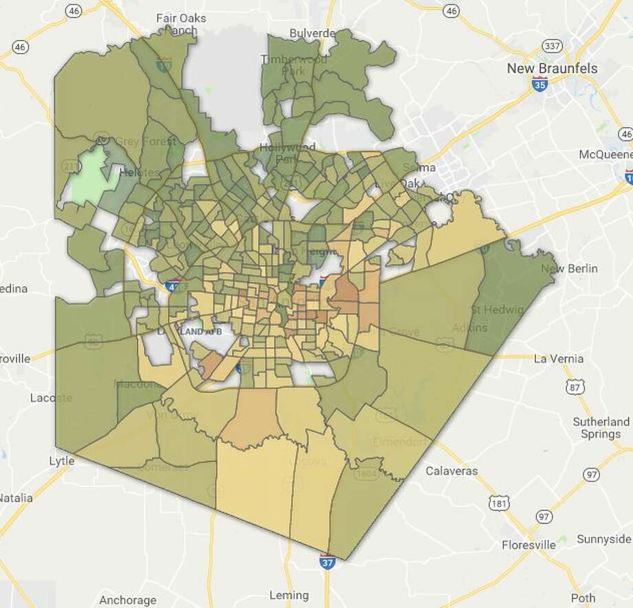 Here's which parts of San Antonio have the highest and lowest life ...