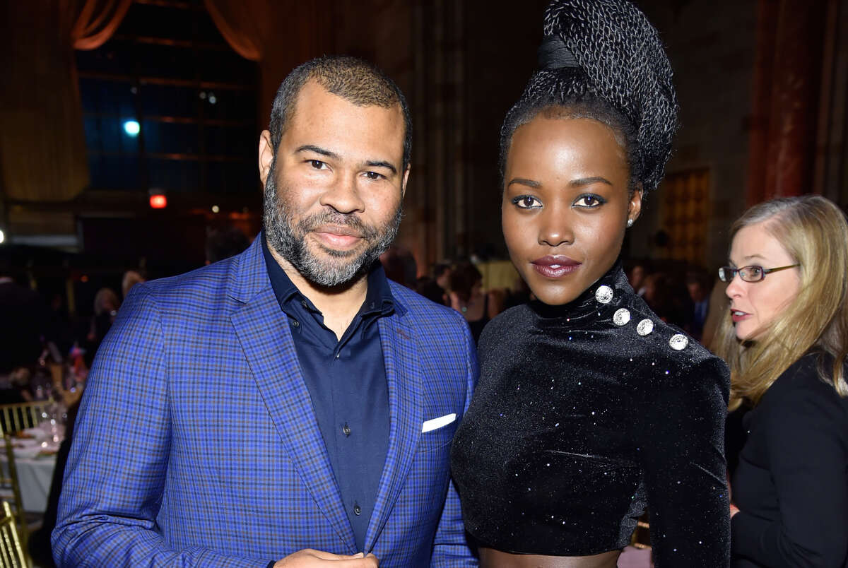NEW YORK, NY - JANUARY 09: Director Jordan Peele (L) and actor Lupita Nyong'o attend The National Board Of Review Annual Awards Gala at Cipriani 42nd Street on January 9, 2018 in New York City.