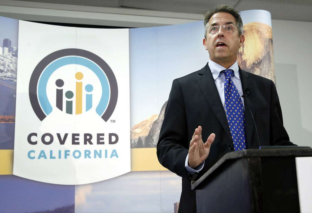 FILE - In this Nov. 13, 2013 file photo, Peter Lee, executive director of Covered California, the state's health insurance exchange, announces that sign-ups have accelerated in November for health insurance during the first month of open enrollment during a news conference in Sacramento, Calif. Californians were responding to Monday's deadline for gaining health insurance with heavy activity on the marketplace's website and call centers. Covered California, the agency operating the exchange, had no current plans to extend the deadline by another day, as the Obama administration announced it was doing for the 36 states using the federal health insurance exchange. California runs its own exchange under the federal Affordable Care Act. Those who enroll by the end of Monday will have coverage starting Jan. 1, but will have until Jan. 6 to pay for their policies. (AP Photo/Rich Pedroncelli, File)