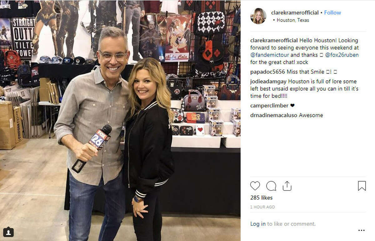 Celebrities are trickling into Houston, and they are posting shout-outs to the city on social media. Photo: Clare Kramer Instagram