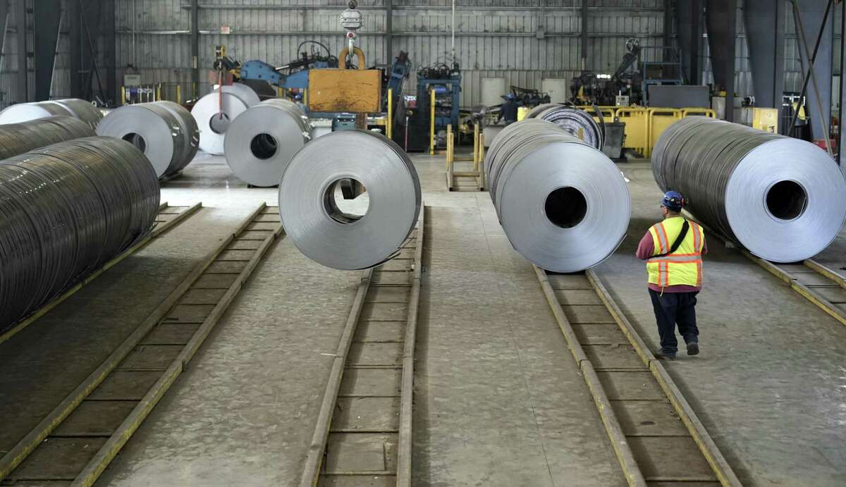 A roll of steel is moved into position at the Borusan Mannesmann Pipe manufacturing facility Tuesday, June 5, 2018, in Baytown, Texas. Borusan sought a waiver from the steel tariff to import 135,000 metric tons of steel tubing and casing annually over the next two years. >> Click through the following gallery to see jobs that pay $75,000 a year or more and don't require a college degree.