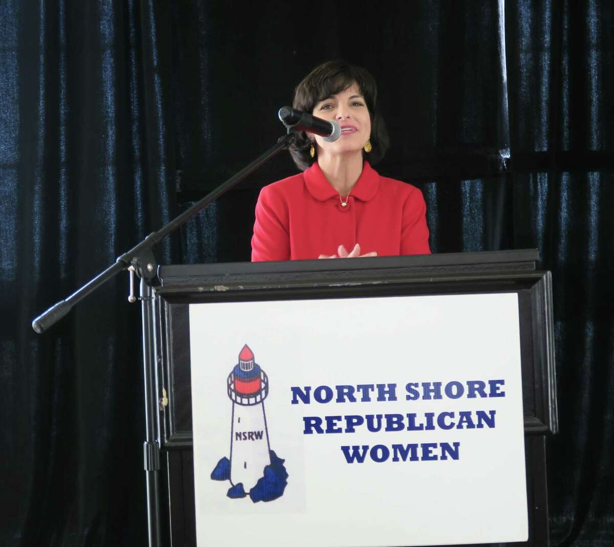 Cristi Craddick, Chairman at the Railroad Commission, spoke on Wednesday, Sept. 5, at the General Membership Meeting of North Shore Republican Women at the Bentwater Yacht Club.