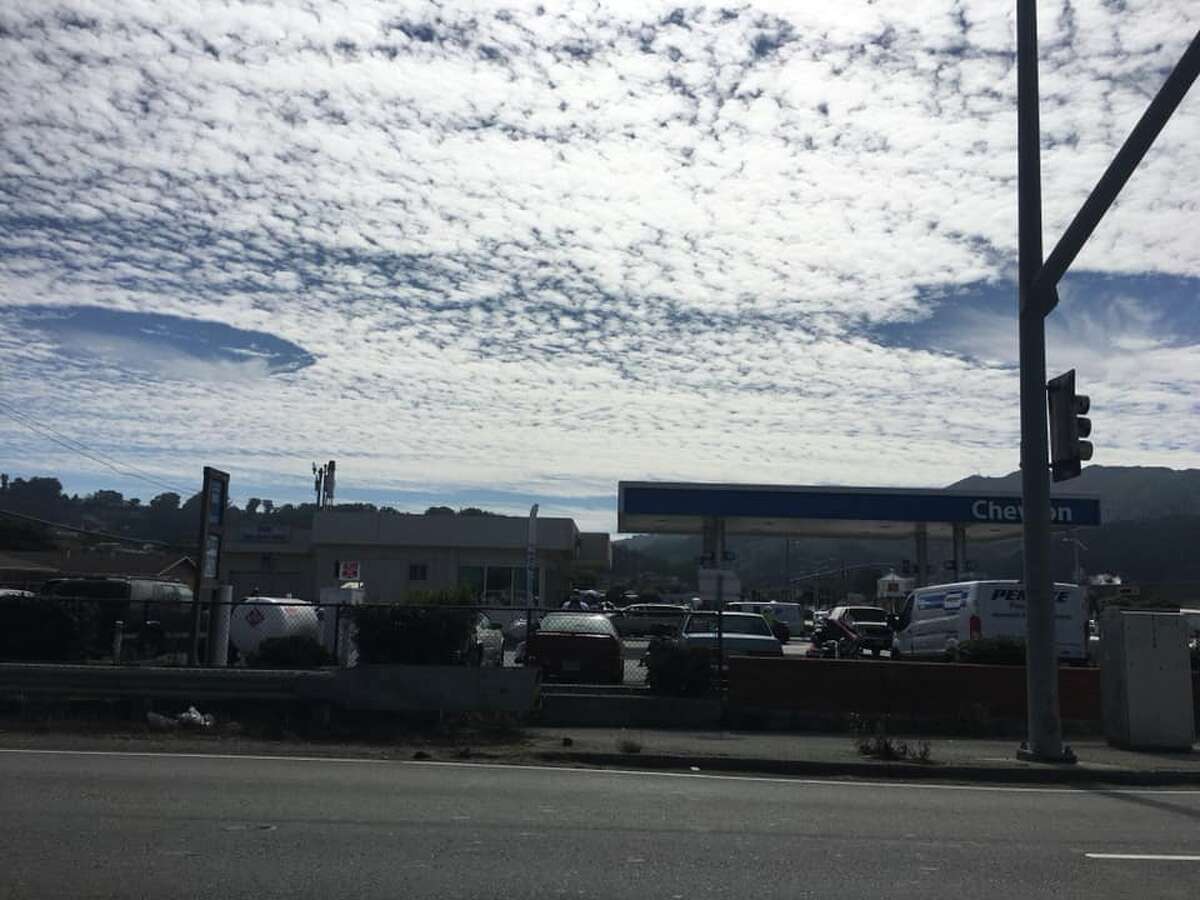 Amazing 'hole punch' phenomenon spotted in clouds over Bay Area