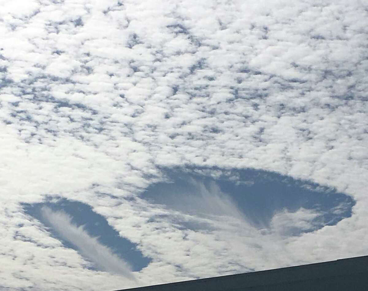 Amazing 'hole punch' phenomenon spotted in clouds over Bay Area