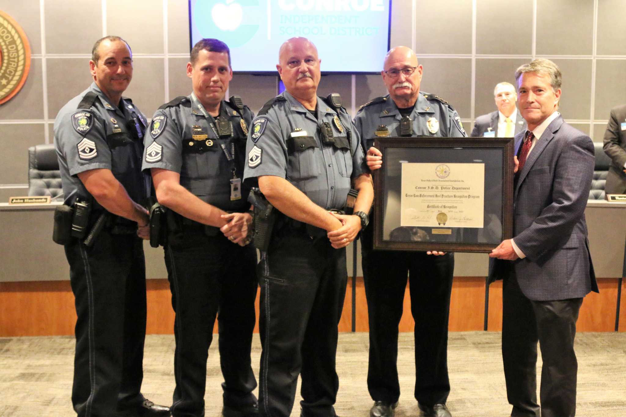 Conroe ISD Police Department recognized by state law enforcement ...