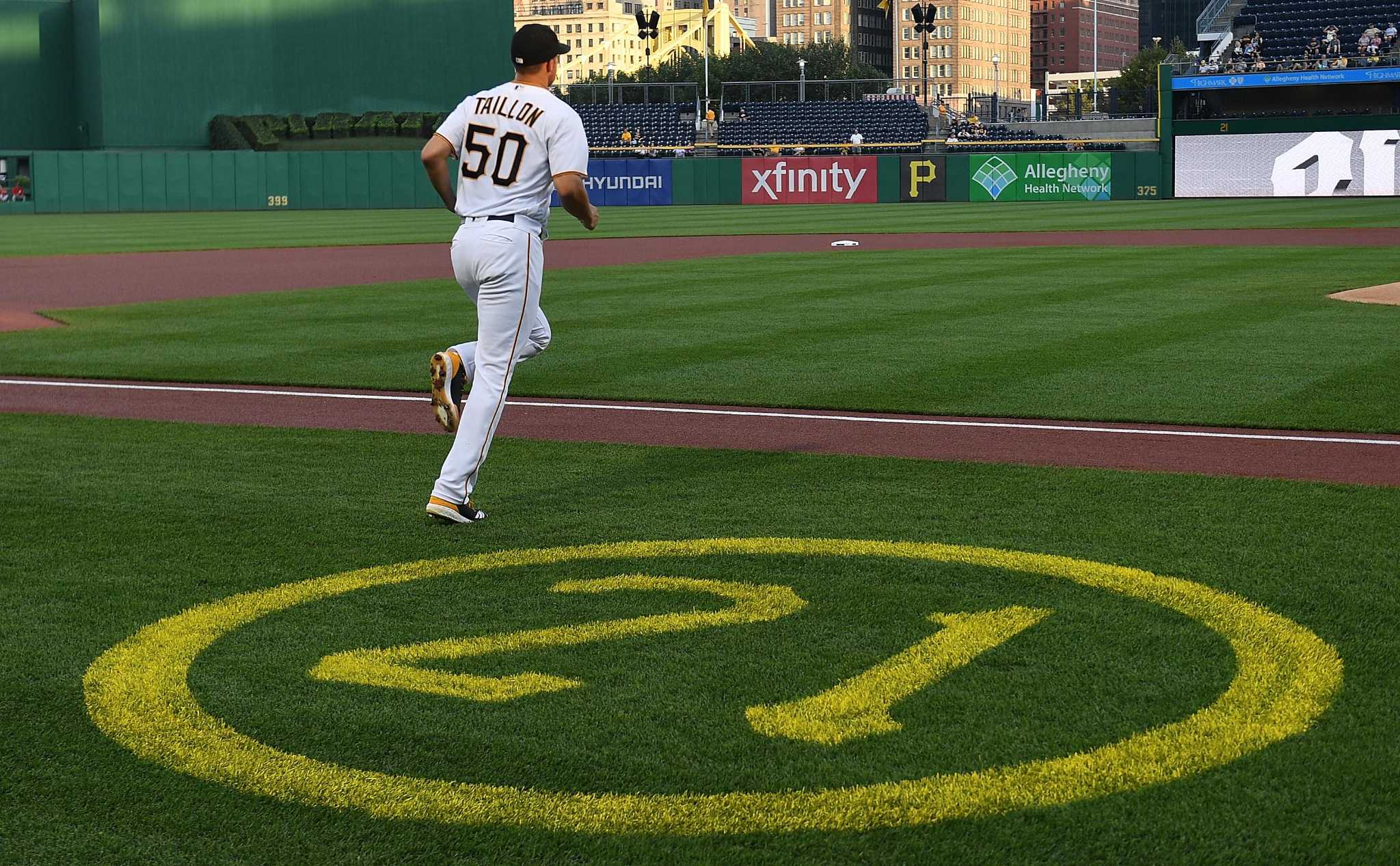 Jameson Taillon of the Pittsburgh Pirates poses during Photo Day on News  Photo - Getty Images