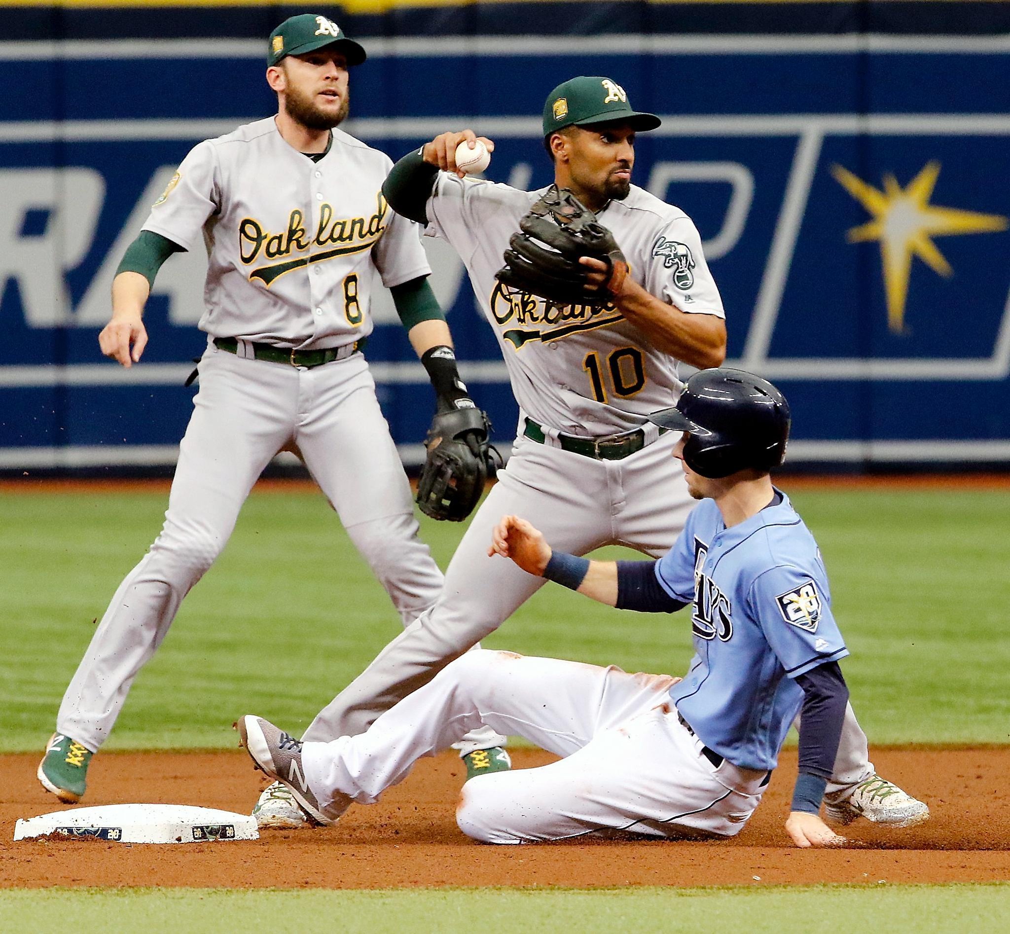 Solid infield helps A’s defense improve dramatically
