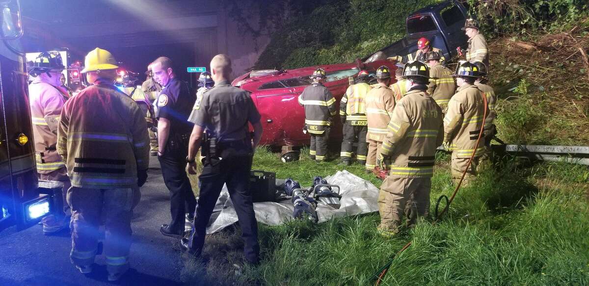 One extricated after 2vehicle crash on I84