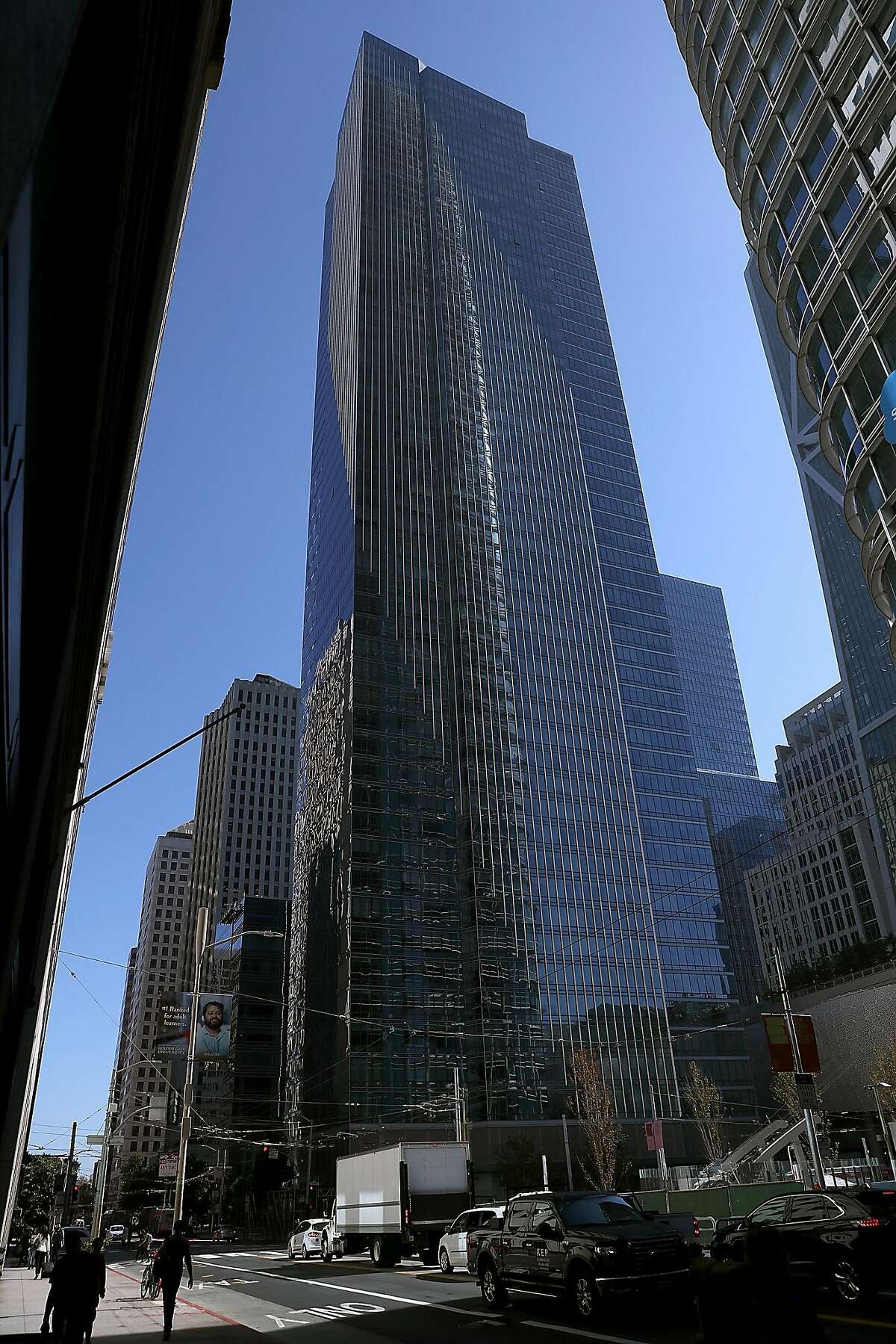 SAN FRANCISCO, CA - SEPTEMBER 10: A view of the Millennium Tower on September 10, 2018 in San Francisco, California. A cracked window on the 36th floor of the beleaguered Millennium Tower in San Francisco is the latest problem for the tower that has sunk over 16 inches into the ground and is leaning more than two inches to the northwest. The 58-story, 419-residence building was completed in 2009. (Photo by Justin Sullivan/Getty Images)
