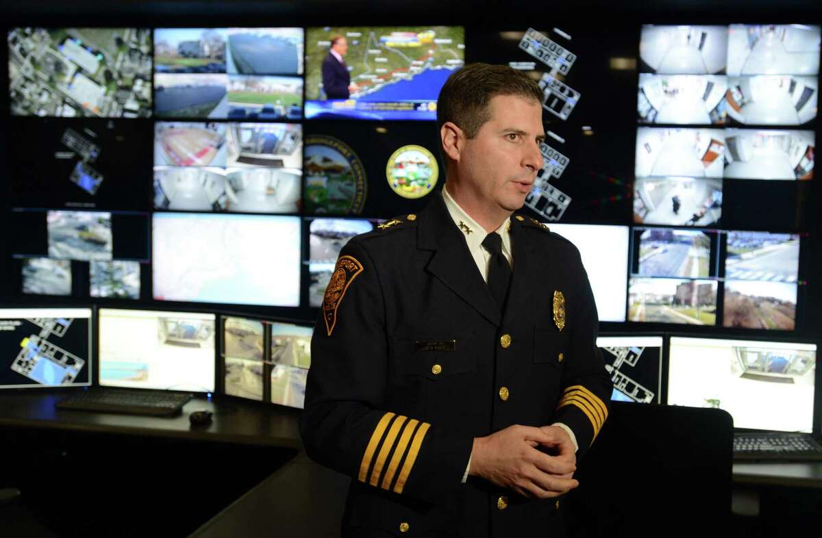 Former Assistant Police Chief James Nardozzi talks about the city's new BSAFE Video Security Command Center at the Margaret Morton Government Center in 2015. Nardozzi confirms he applied for the job to be Bridgeport’s police chief.