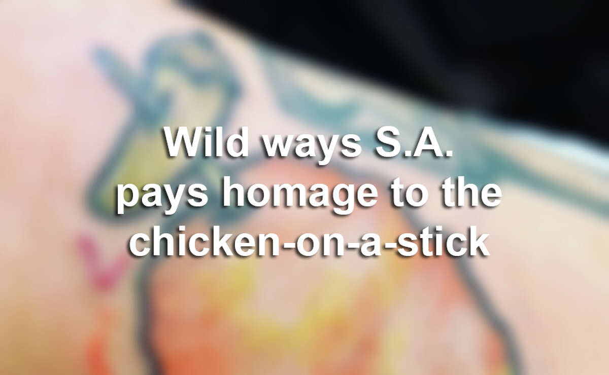 From cookies and cats to shirts and tattoos, click through to see the ways San Antonio shows love for the chicken-on-a-stick >>>