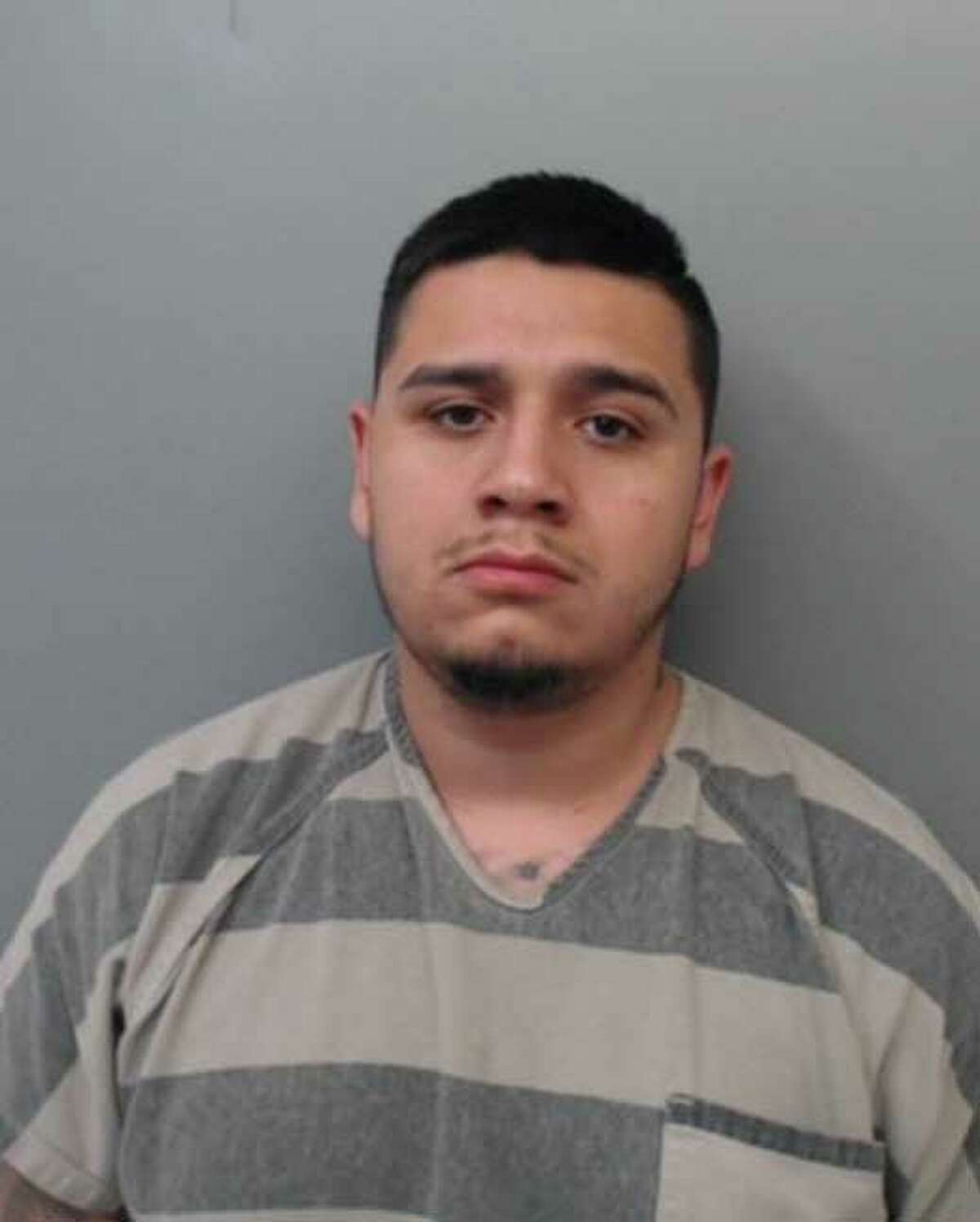 Justino Vera Jr., 26, was charged with criminal trespass, injury to a child and assault, family violence.