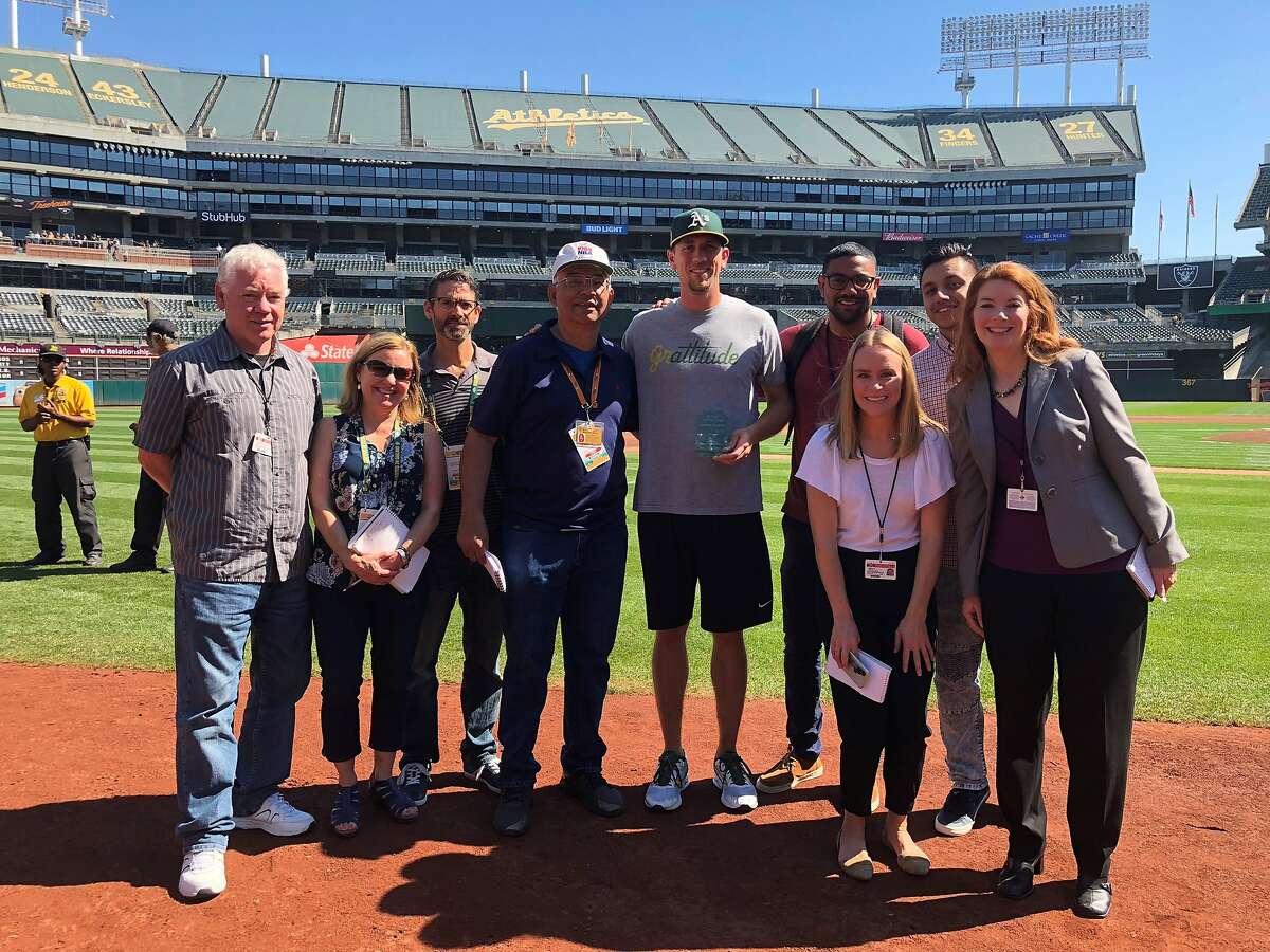 Barber: 'Good Guy' Stephen Piscotty leads way as A's drub Angels 21-3