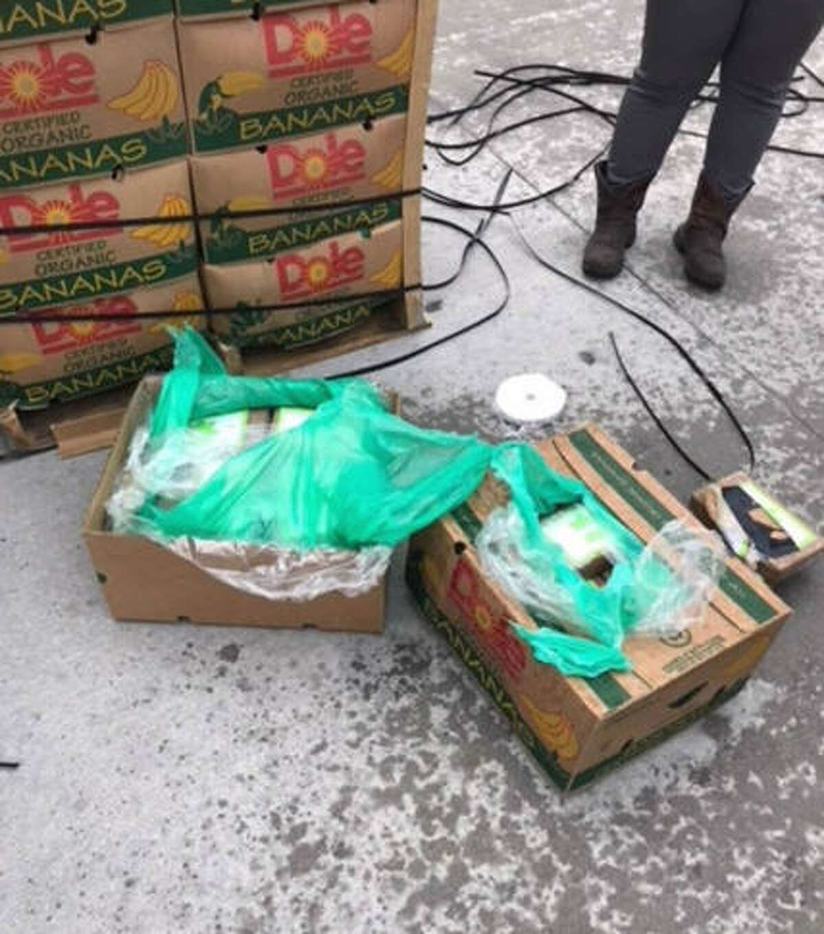 Prison guards uncovered $17.8 million of cocaine hidden in a shipment of donated bananas.
