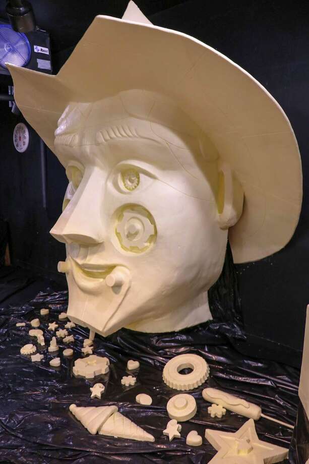 There's an 8foottall bust of BigTex made out of butter for the state