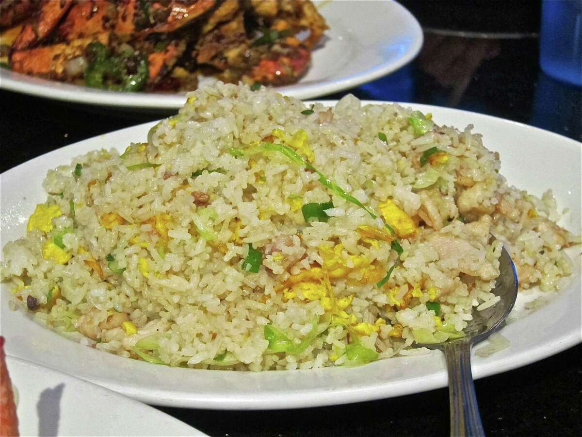 Fried rice with salted fish and chicken at Hai Cang