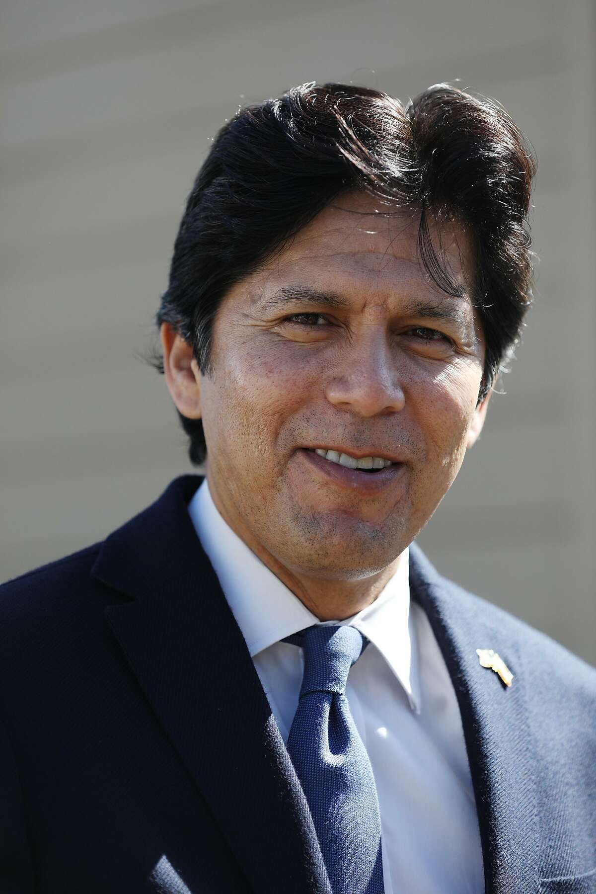 California State Senator Kevin de Leon is seen before he speaks at the Global Climate Action Summit Event: Spotlight on California's Leadership in Equitable Clean Energy Solutions on Tuesday, September 11, 2018 in San Francisco, Calif.