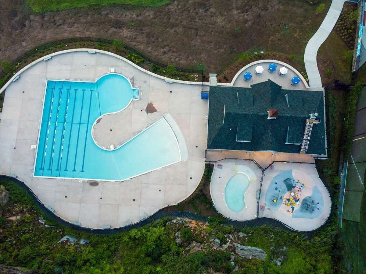 The Byram Pool employs different shapes to create organic boundaries between sections used for unique purposes.