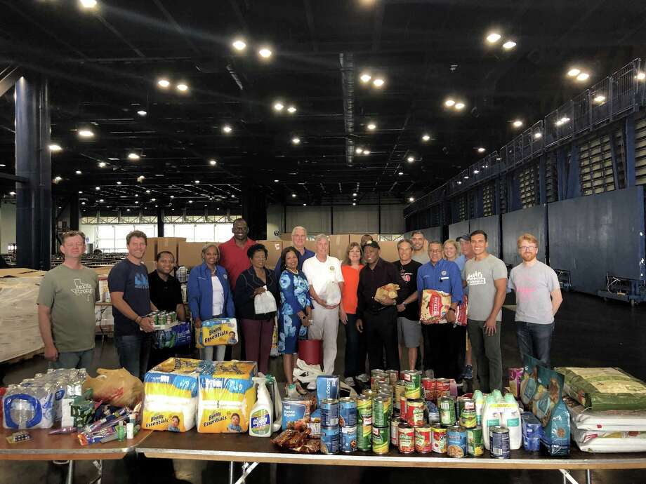 Houston Mayor Sylvester Turner stops by the George R. Brown Convention Center on Saturday afternoon, where volunteers were collecting donations to send to victims of Hurricane Florence. Photo: Courtesy: Jeff Syptak (City Of Houston) / Courtesy: Jeff Syptak / Houston Chronicle