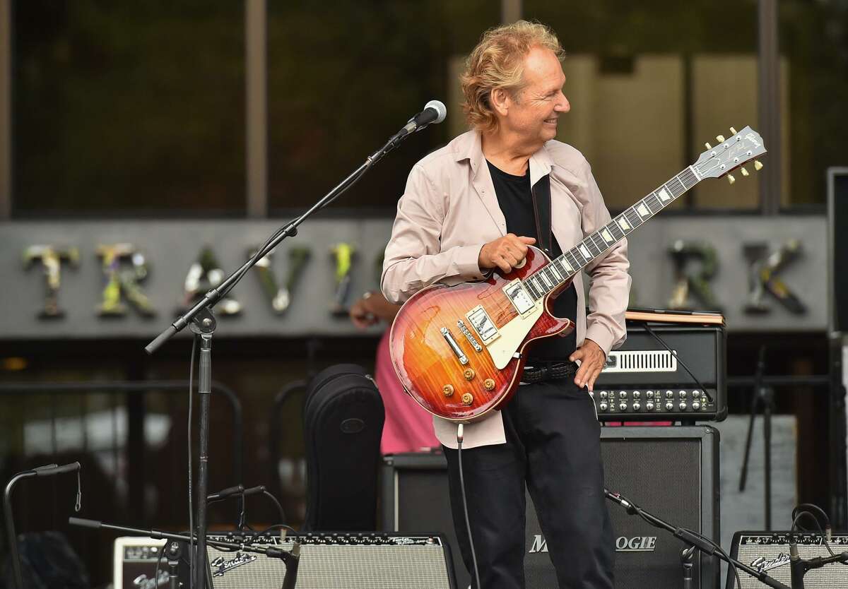 Jazz great Lee Ritenour smiles during an early morning sound check during Jazz SA Alive Saturday in Travis Park.