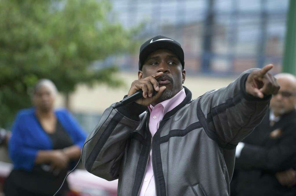 during the stop the violence rally at jackie robinson park in