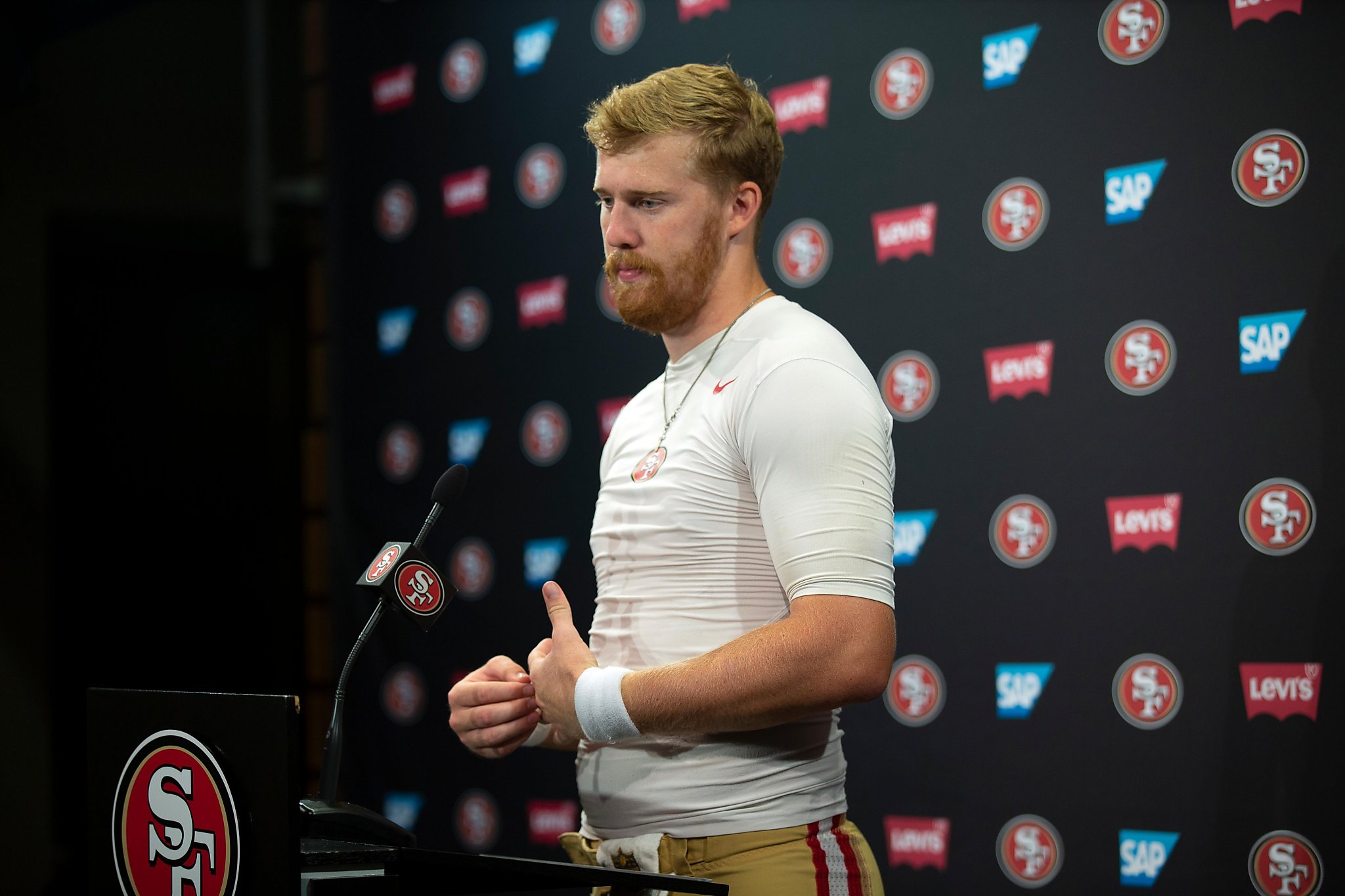 49ers win, grieve with Beathard: 'We got that one for C.J.' – WATE