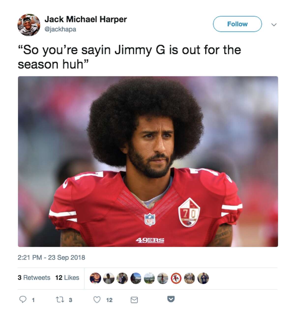 Niners fans drown their Jimmy G sorrows in online memes