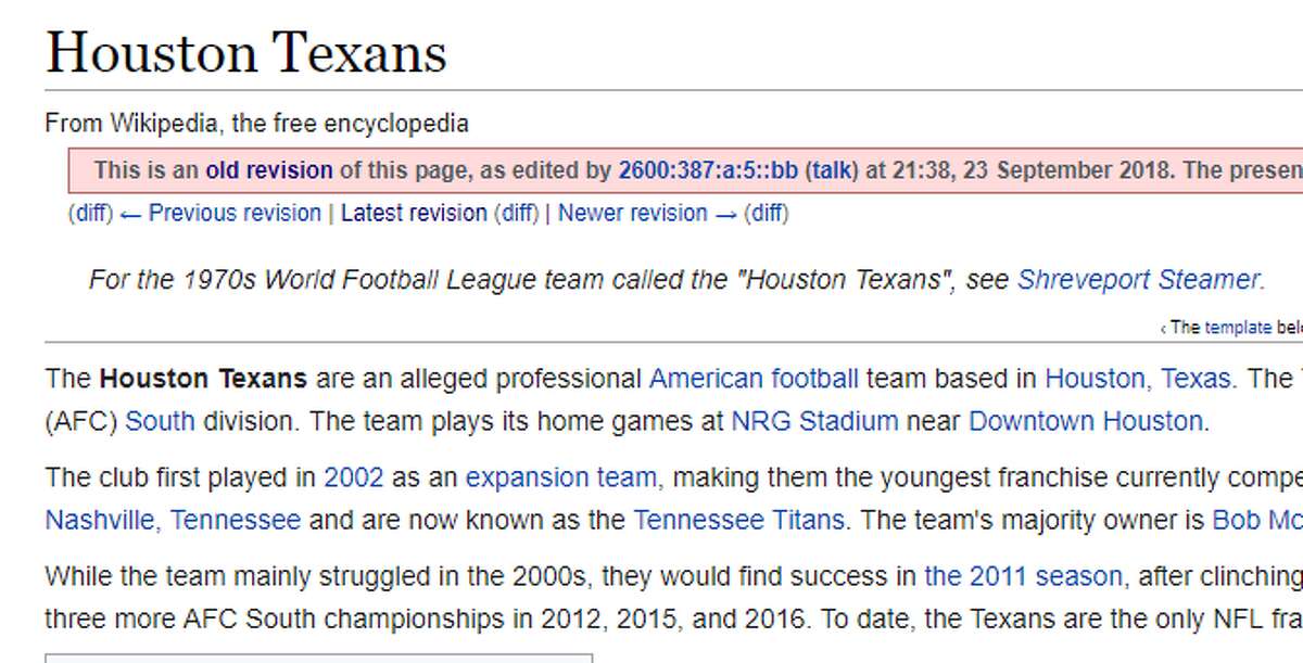 Houston Texans - Wikipedia