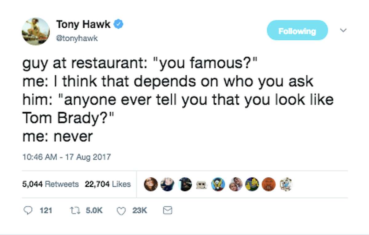 Tony Hawk shares his bizarre encounters with the public on Twitter.