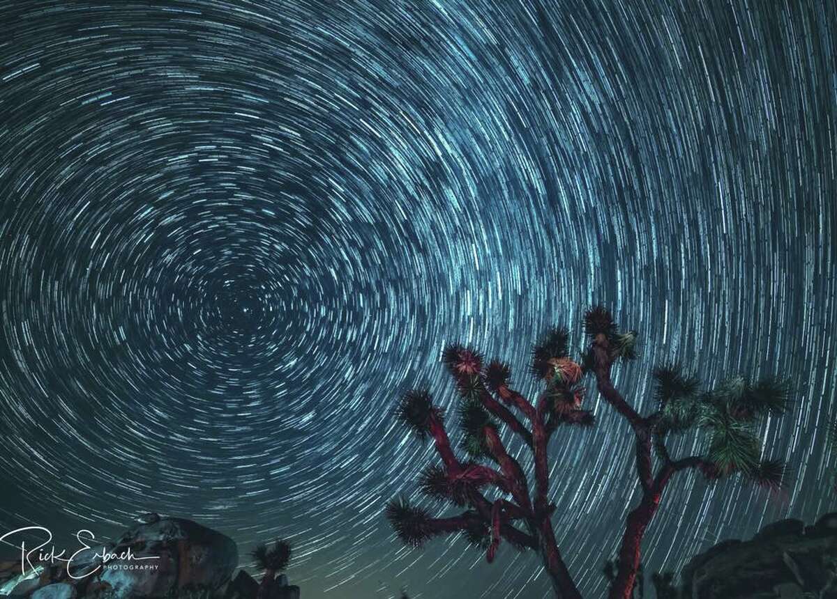 Here’s another star trail from my first night after dark in Joshua Tree National Park. For me the images seems to have a certain magic about them. The North Star is in the center of the trail. 8/21/18 --Rich Erbach