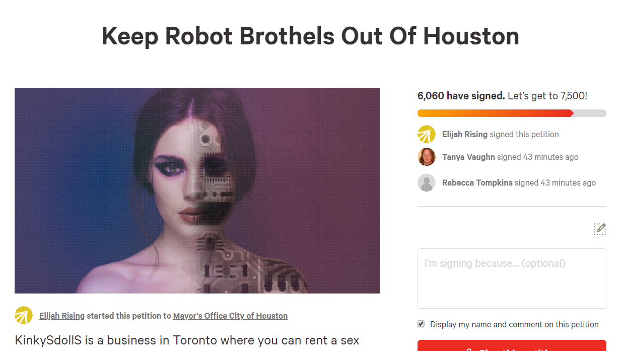 rose bud toy Things to know about Houston's soon-to-open sex robot brothel