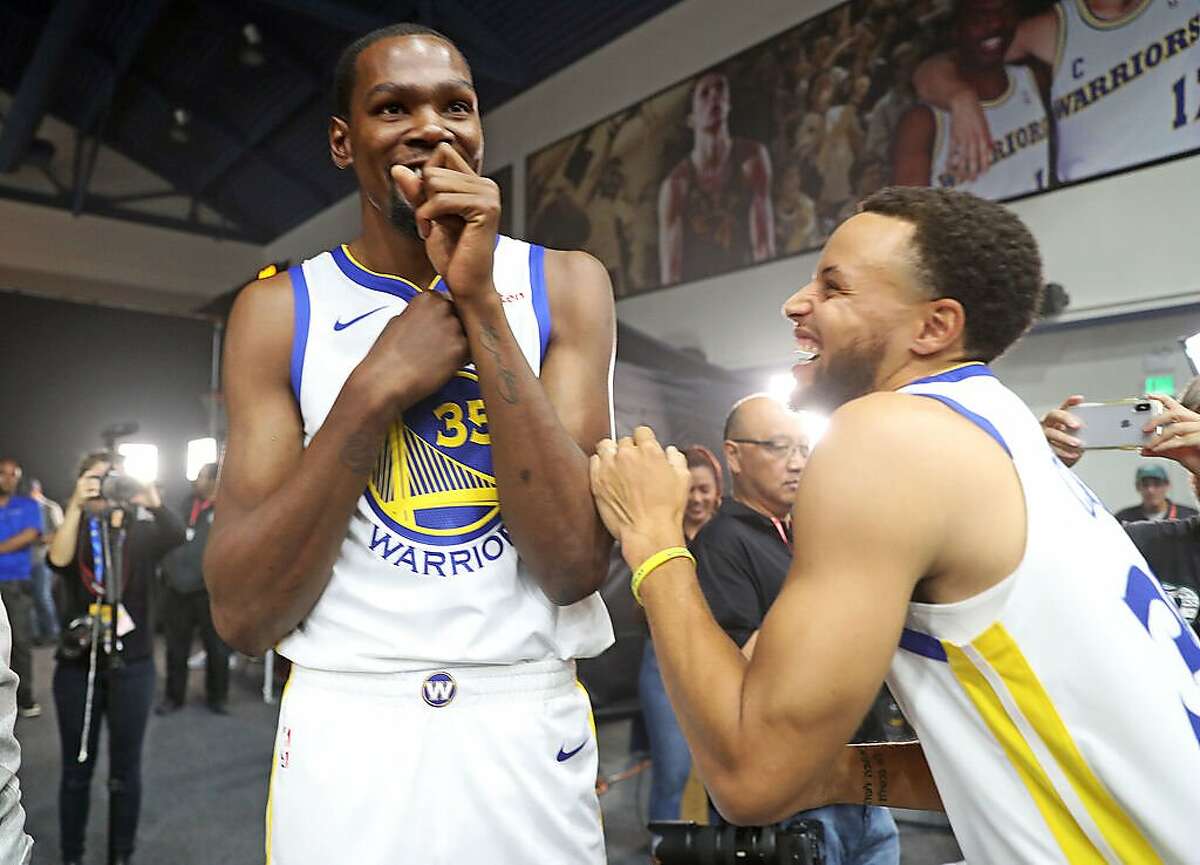 Warriors Media Day 2018: Stephen Curry, DeMarcus Cousins