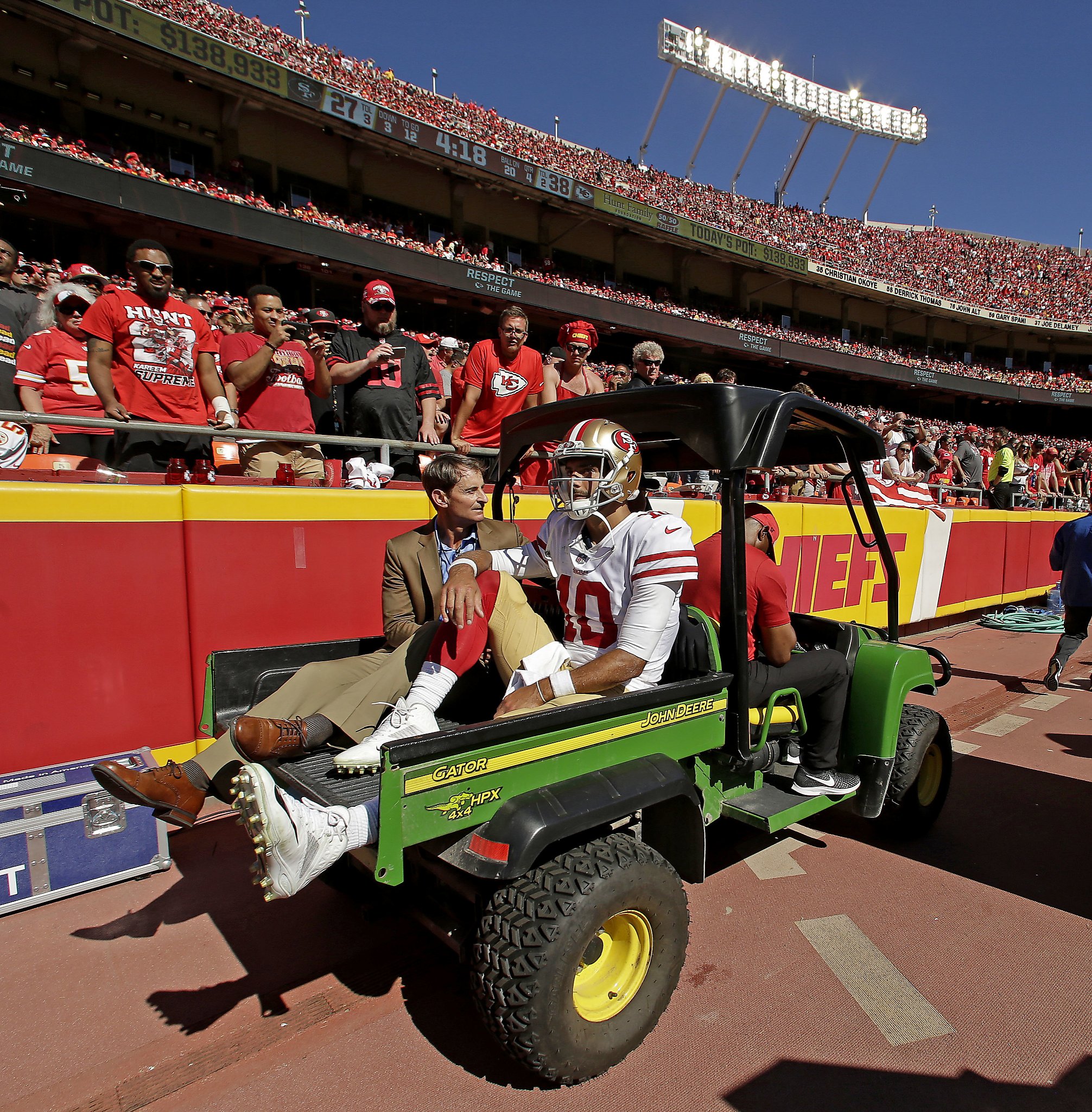 Jimmy Garoppolo trolled by Alexandra King after his injury