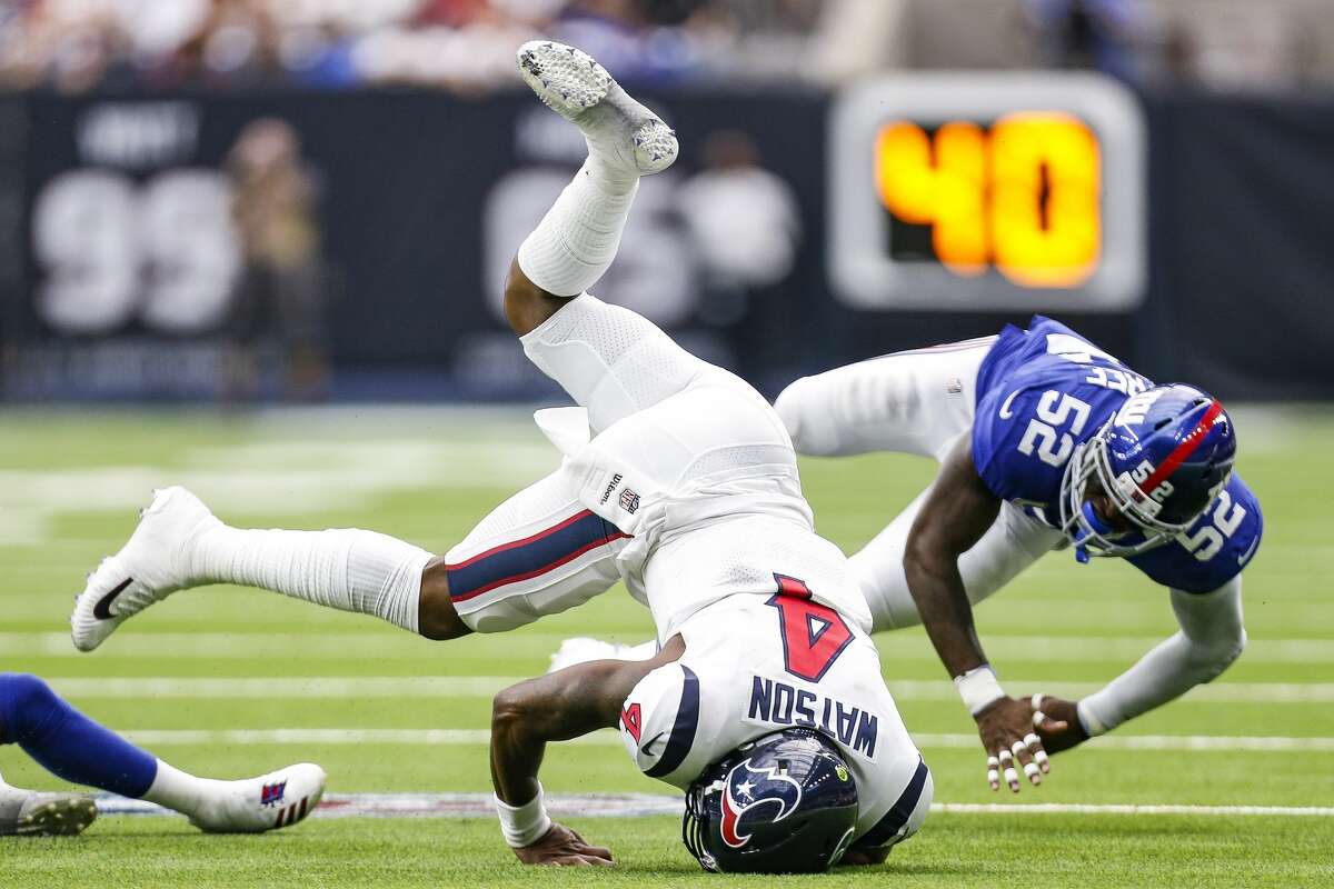 Texans QB Deshaun Watson has growing pains in 27-22 loss to Giants