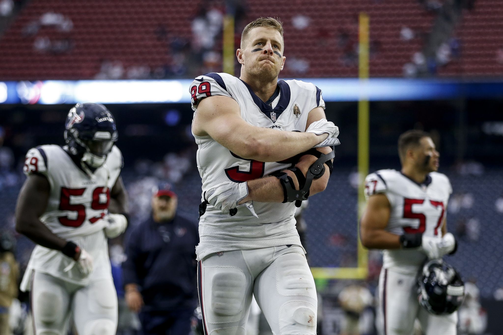 Houston, TX, USA. 23rd Sep, 2018. New York Giants running back Saquon  Barkley (26) runs for a touchdown during the 1st quarter of a NFL football  game between the Houston Texans and