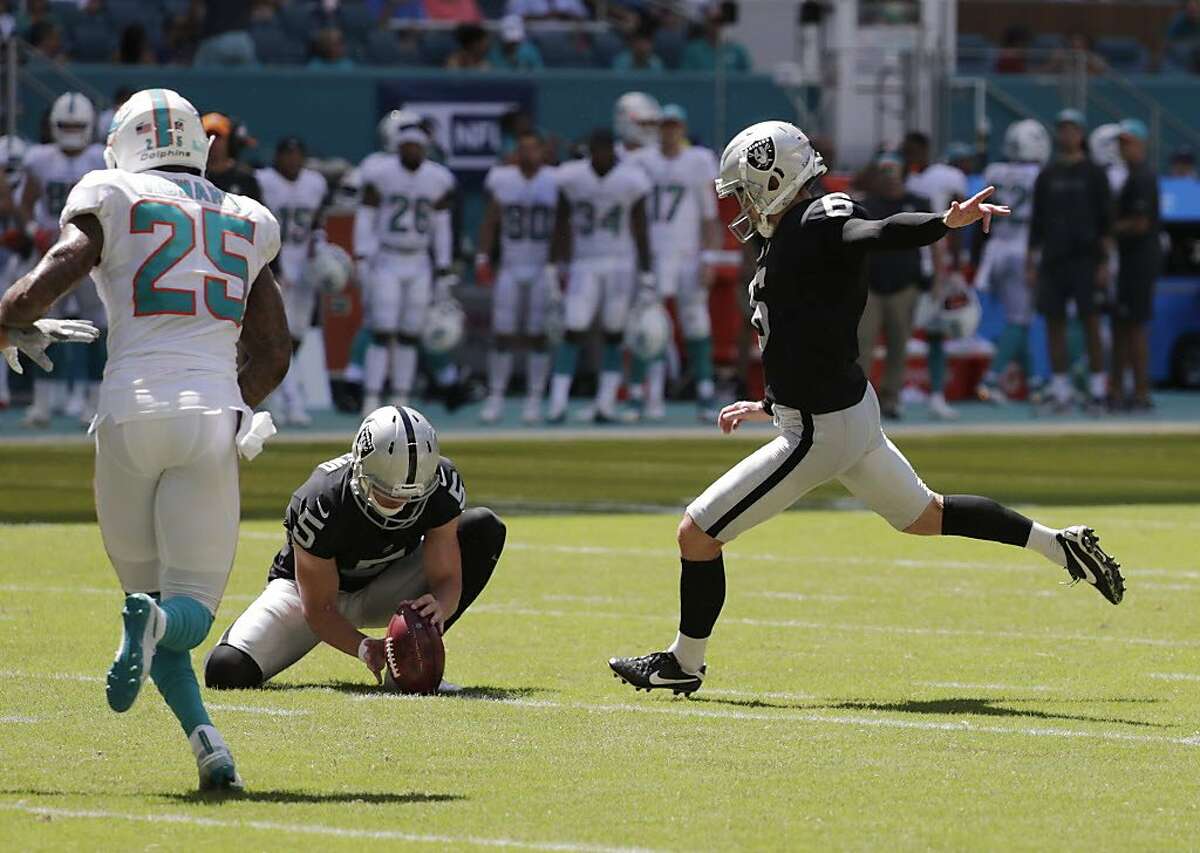 Report: Raiders sign kicker to replace Mike Nugent