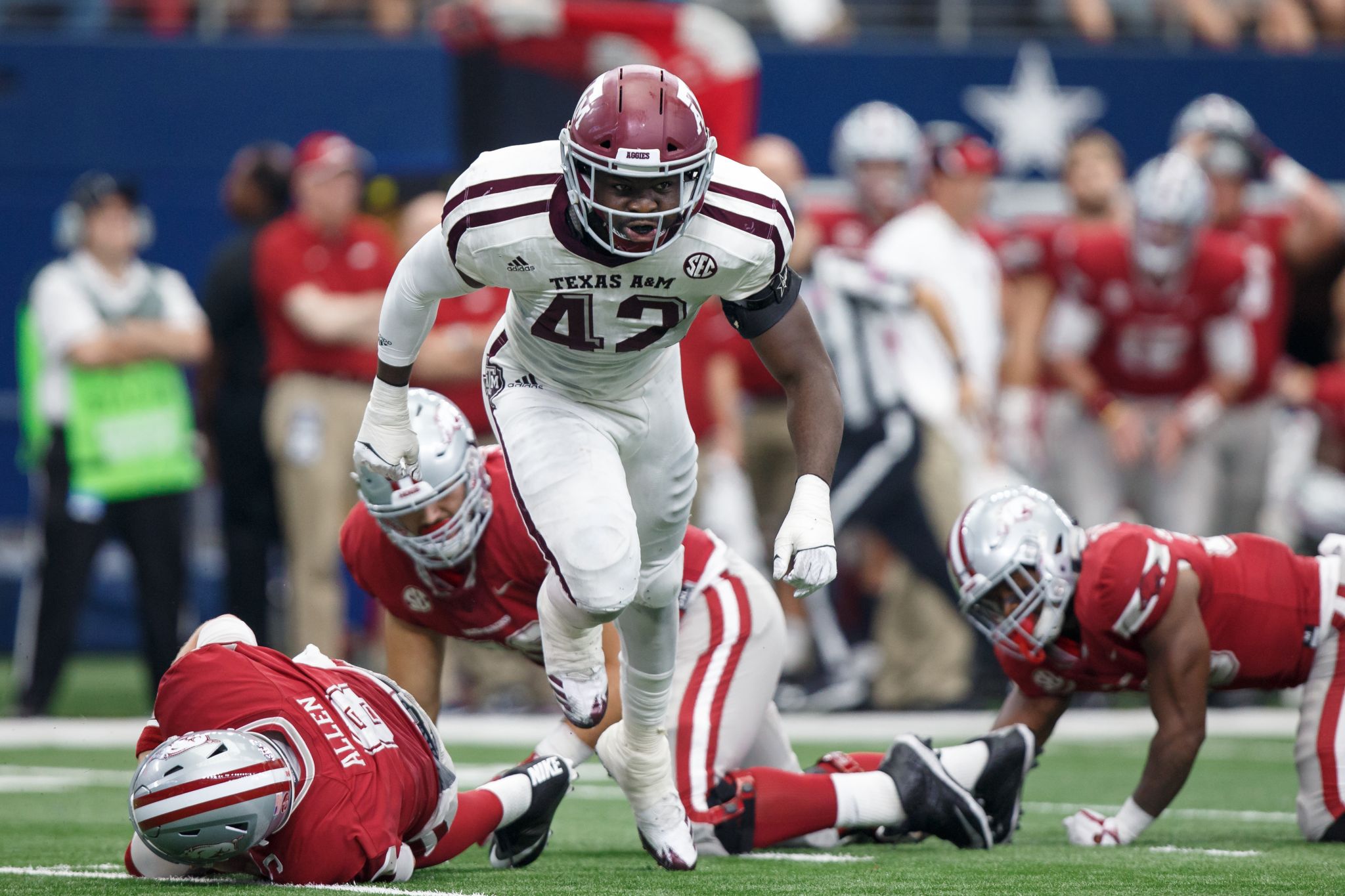 Arkansas away from home again for neutral site game against Texas A&M at  home of the Cowboys