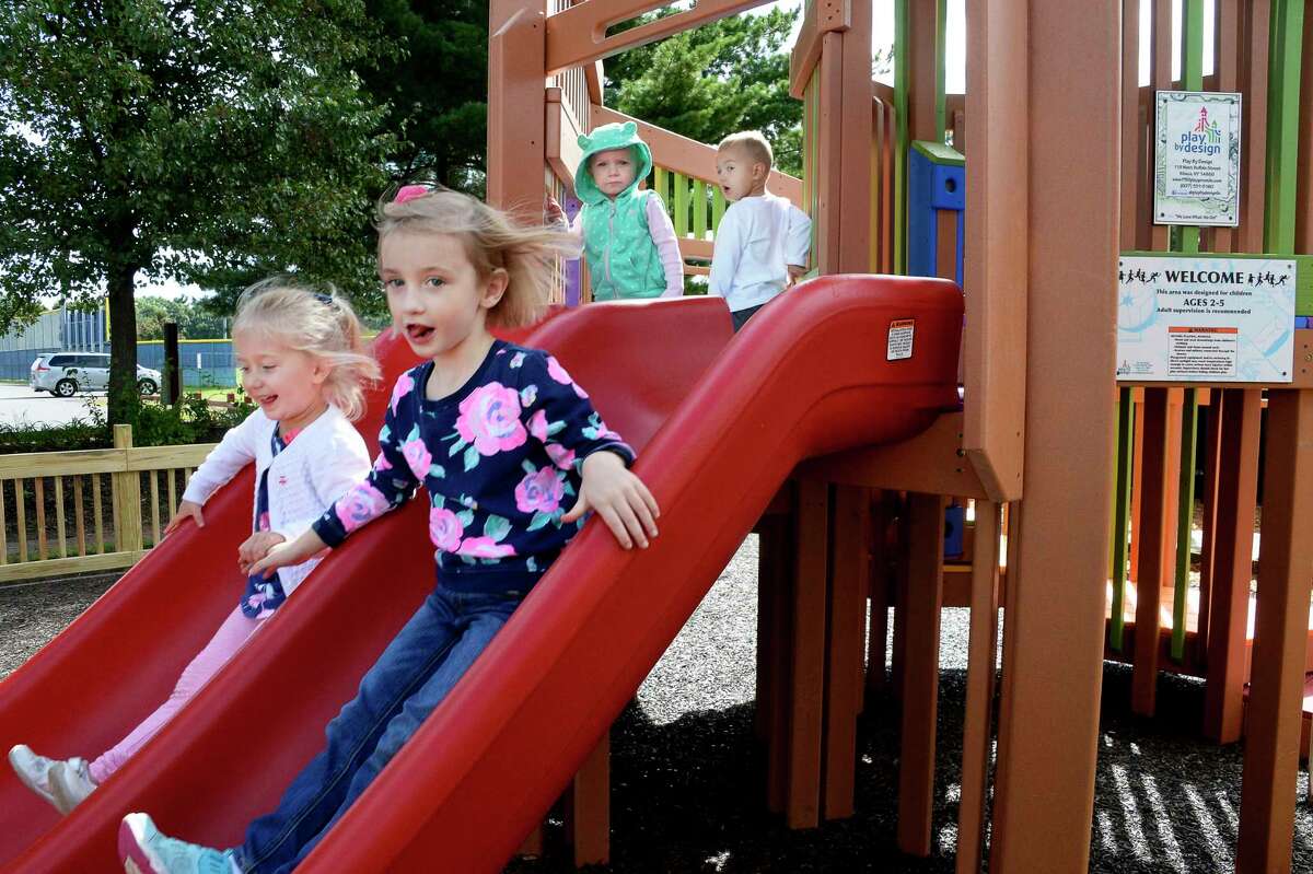 Photos Renovated playground opens in Clifton Park