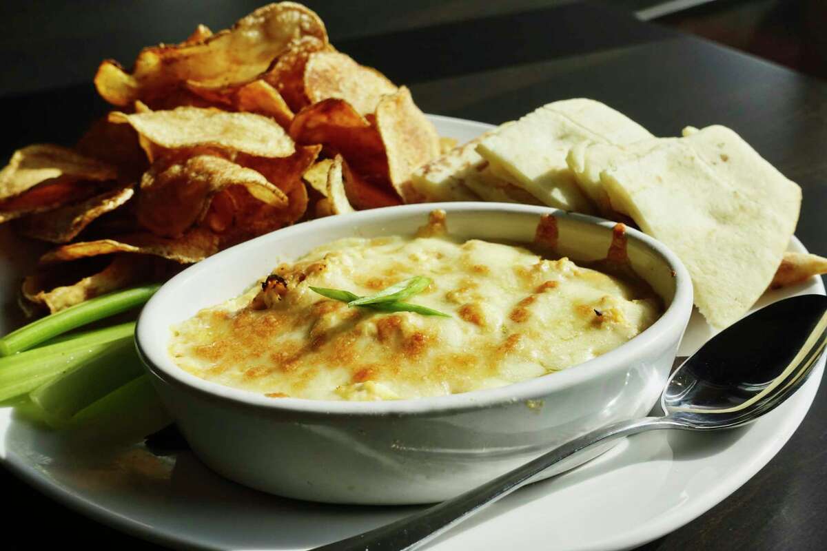 A view of the crab rangoon dip at 110 Grill at Crossgates Mall on Thursday, Sept. 20, 2018, in Guilderland, N.Y. (Paul Buckowski/Times Union)