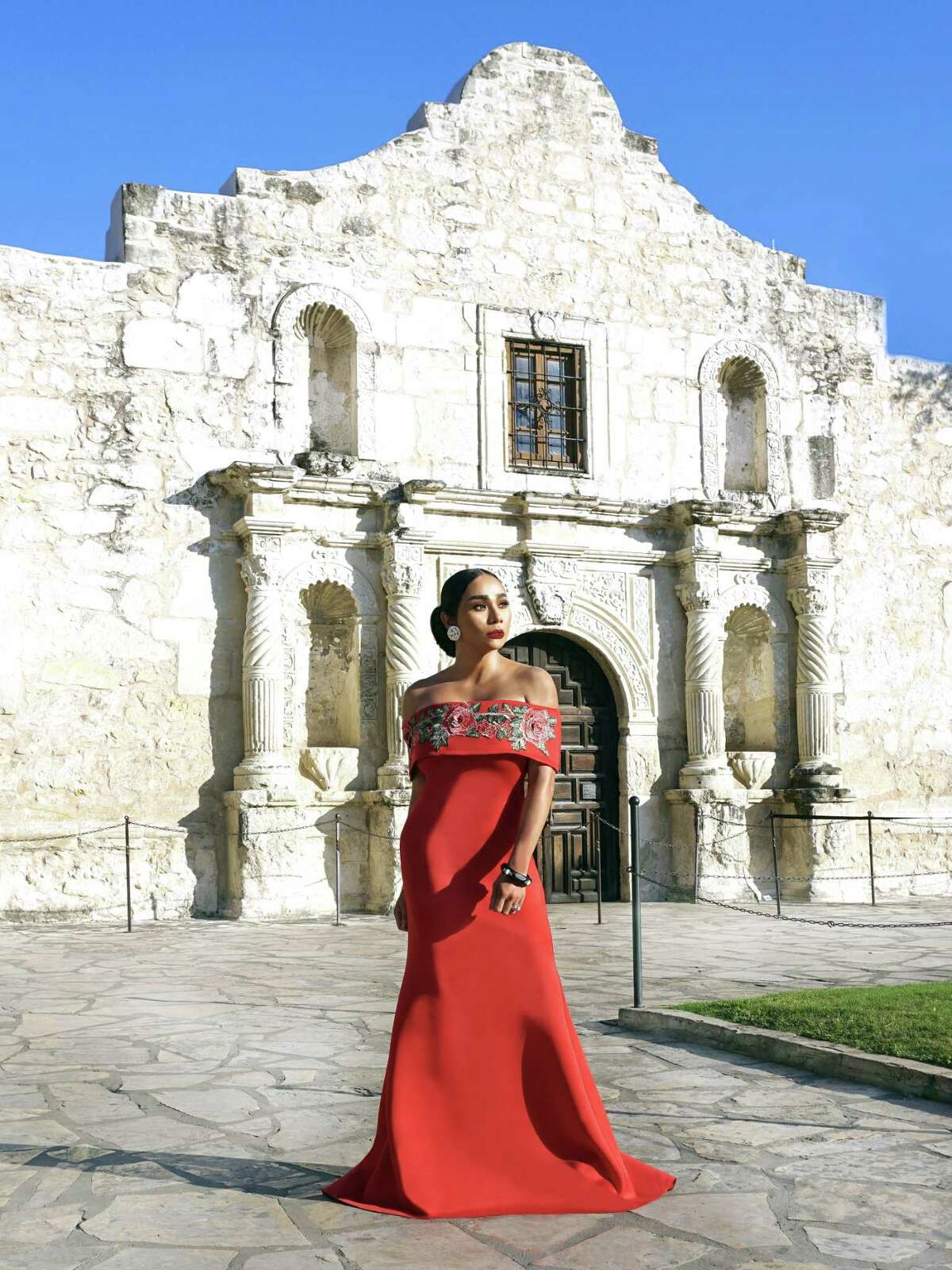 Shear Ann Brick focused on fashion blogging when she first moved to San Antonio less than two years ago. Her first San Antonio photo shoot was at the Alamo.