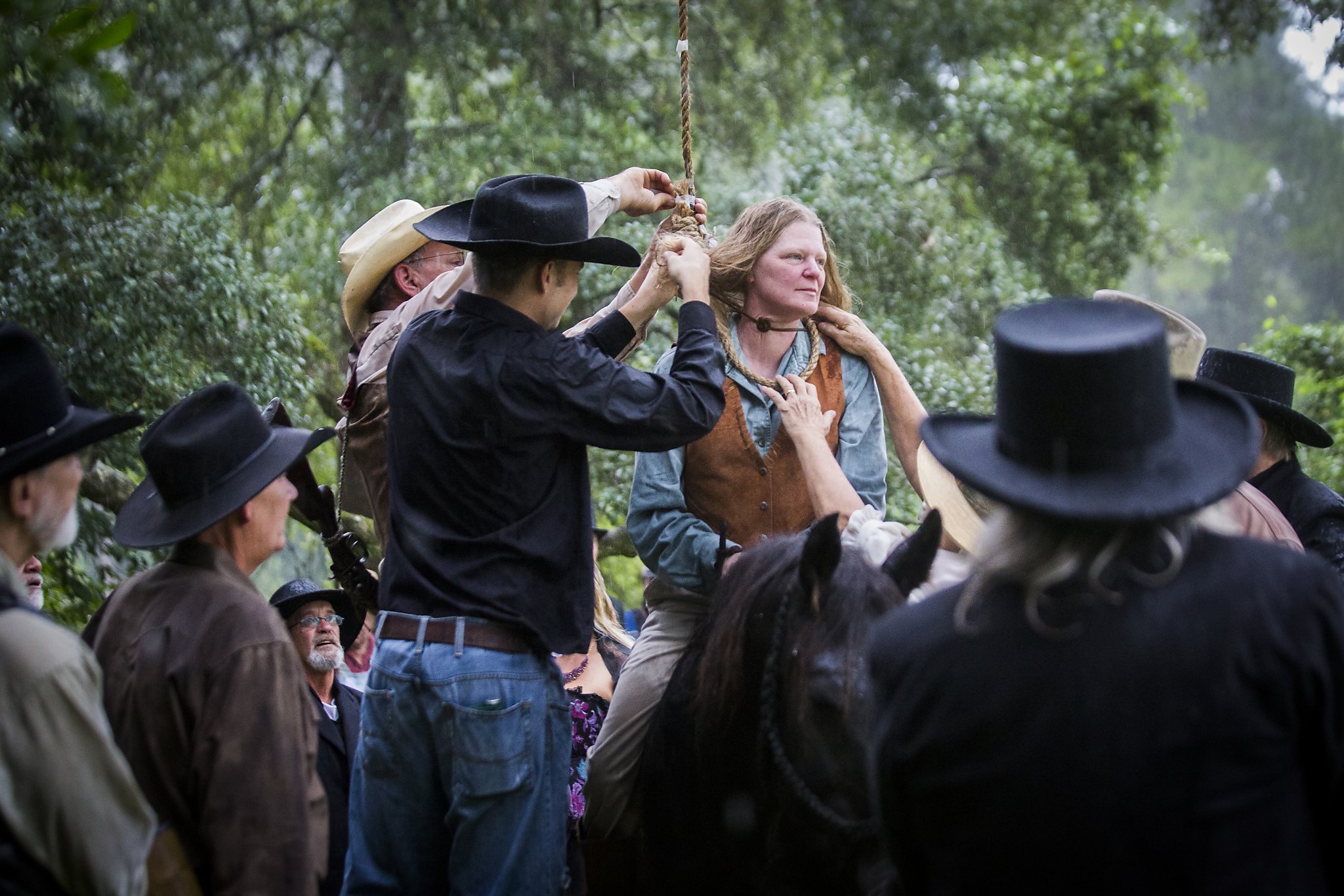 Texas town celebrates its heritage with a hanging re-enactment.