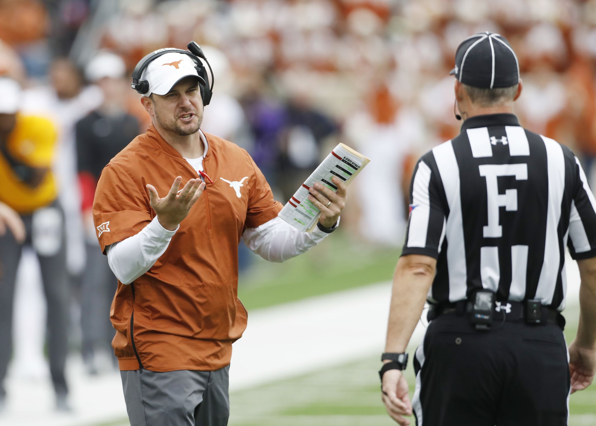Longhorns coach Tom Herman cautions against distractions during OU week ...2048 x 1464
