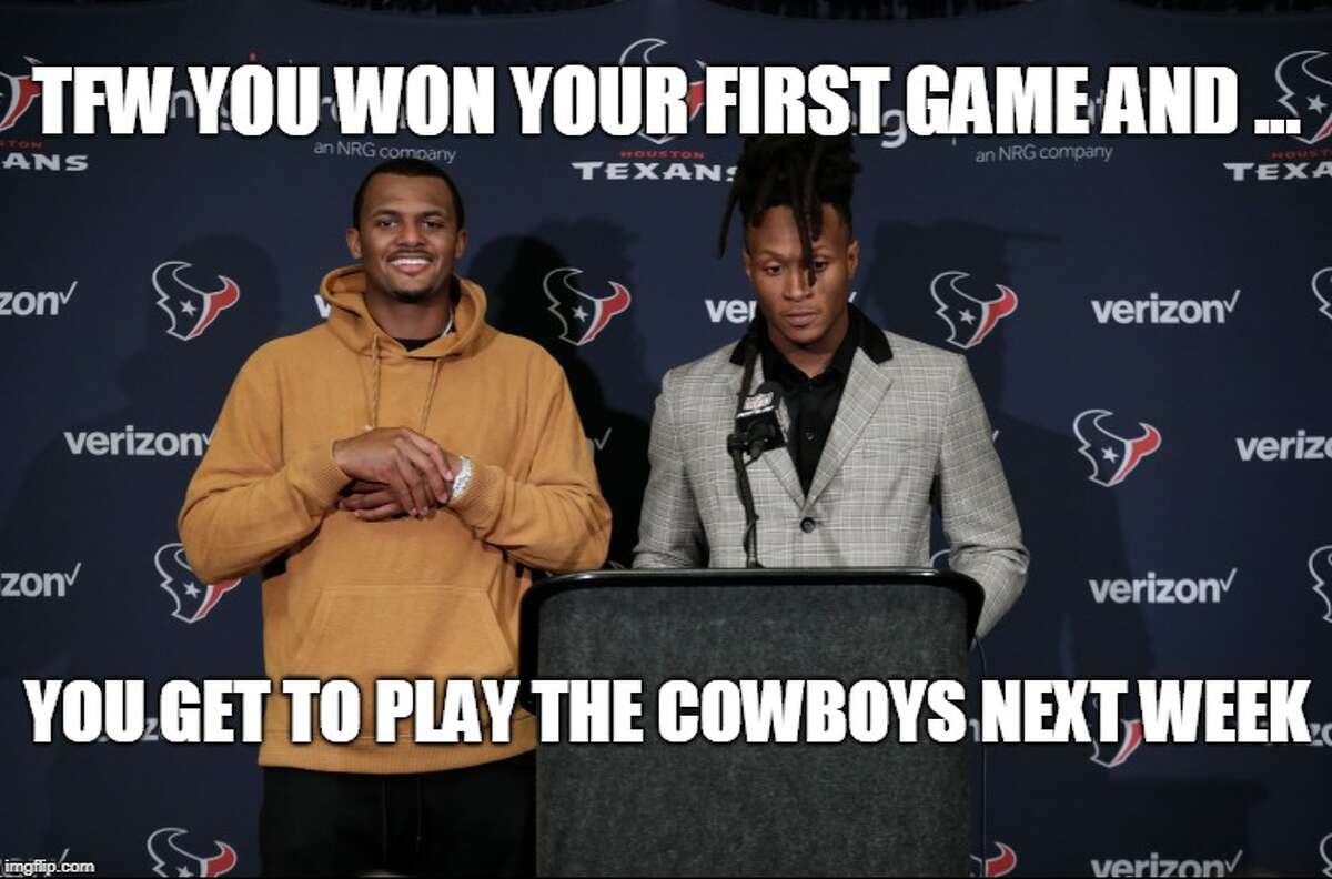 Memes celebrate Texans' first win of the season