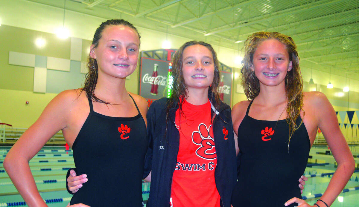 Girls Swimming Grinter Triplets Stand Out For Edwardsville