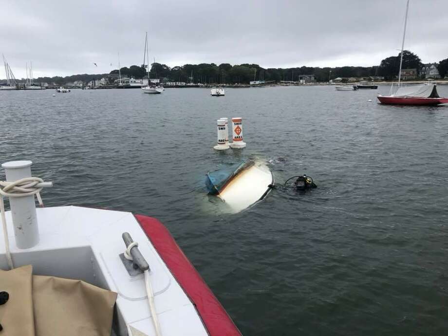 Deep Last Week S Deluge Sunk Boats Connecticut Post