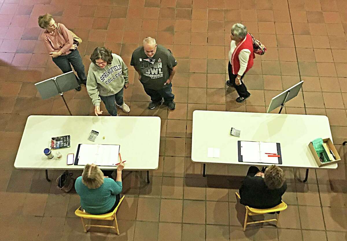 Voters turned out Monday night to support their candidates in Cromwell.